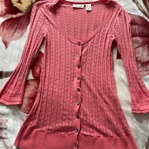 Y2k Pink babydoll sweater